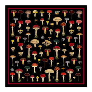 Mushrooms Silk Scarf