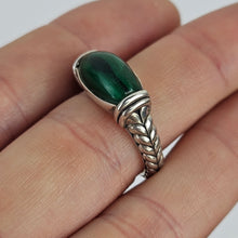 Load image into Gallery viewer, Malachite &amp; Sterling Ring