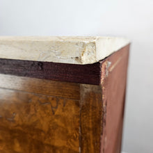Load image into Gallery viewer, Antique Wood &amp; Marble Console