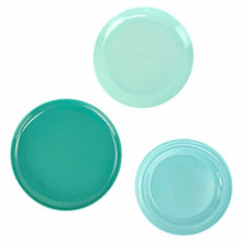 Load image into Gallery viewer, Turquoise &amp; Aque Melamine Plates