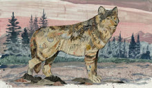 Load image into Gallery viewer, Sunrise Visitor Wolf Signed Print