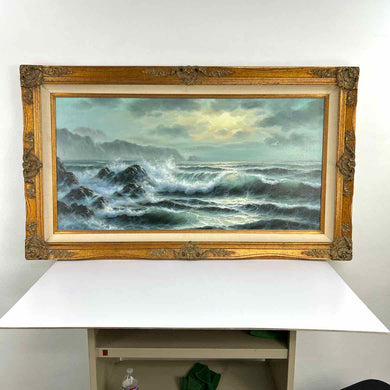 Ocean Waves Landscape Painting