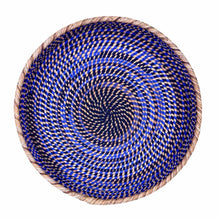 Load image into Gallery viewer, Blue Woven Basket Tray