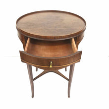 Load image into Gallery viewer, Round Mahogany End Table