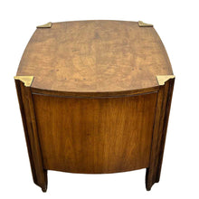 Load image into Gallery viewer, Walnut &amp; Brass End Table