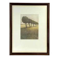 Load image into Gallery viewer, Trees in Meadow Framed Etching