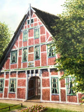 Load image into Gallery viewer, German House Watercolor Painting