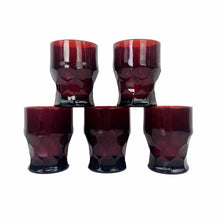Load image into Gallery viewer, Ruby Georgian Glass Set
