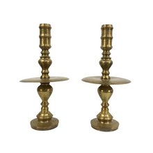 Load image into Gallery viewer, Engraved Brass Candleholders