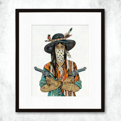 Dolan Geiman Signed Print Cowgirl (Bandana V2)