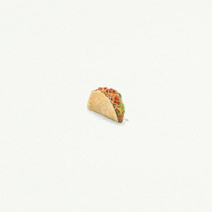 Taco Miniature Watercolor Print