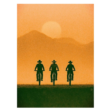 Saddle Up Bicycle Cowboys Print