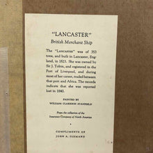 Load image into Gallery viewer, Lancaster Ship Print
