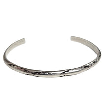 Load image into Gallery viewer, Slim Stamped Navajo Cuff