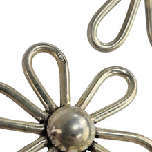 Load image into Gallery viewer, Sterling Flower Earrings