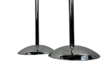 Load image into Gallery viewer, Modernist Chrome Floor Candelabras