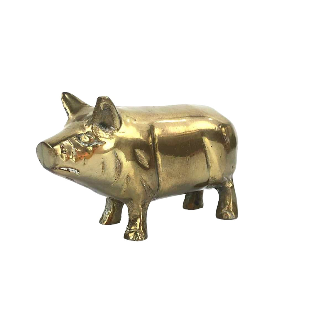 Small Brass Pig