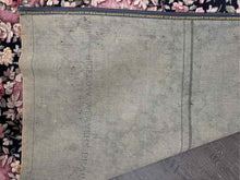 Load image into Gallery viewer, Black Floral 1930s Rug