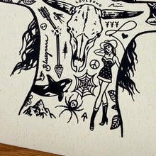Load image into Gallery viewer, Tattooed Cowgirl Print