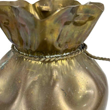 Load image into Gallery viewer, Brass Moneybag Vase