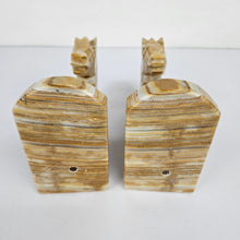 Load image into Gallery viewer, Onyx Horse Head Bookends