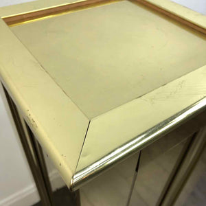 Beveled Brass Pedestal