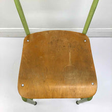 Load image into Gallery viewer, Wood &amp; Metal School Chair