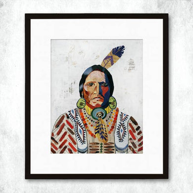 American Heritage (Warrior) Signed Print