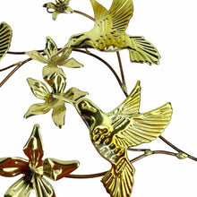 Load image into Gallery viewer, Metal Hummingbird Wall Sculpture