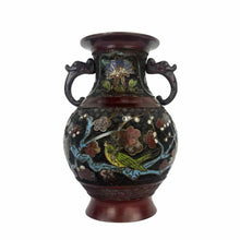 Load image into Gallery viewer, Champleve Enamel Vase