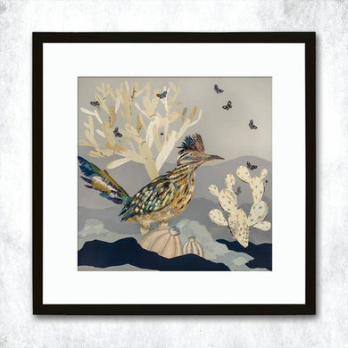 Indigo Morning Roadrunner Print