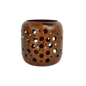 Copper Cutout Candleholder