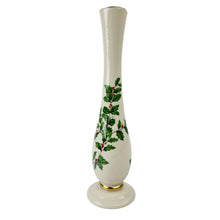 Load image into Gallery viewer, Holly Leaves Holiday Bud Vase