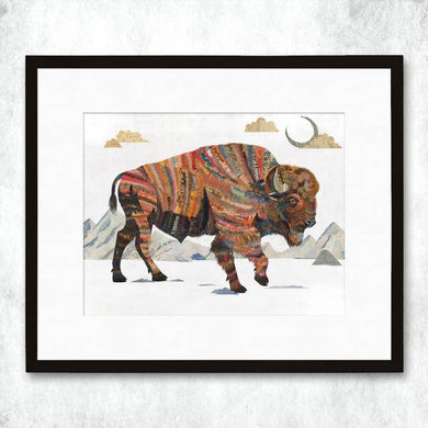 Bison Rest not Western Herald Signed Print