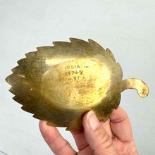 Load image into Gallery viewer, Brass Leaf Trinket Dish