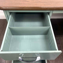 Load image into Gallery viewer, Blue Metal Desk