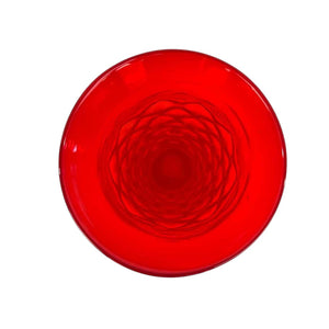Red Bubble Glass Vase
