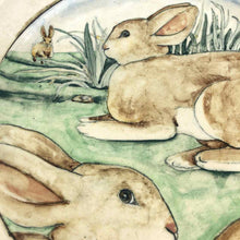 Load image into Gallery viewer, Studio Pottery Rabbit Plate