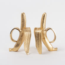 Load image into Gallery viewer, Gold Banana Bookends