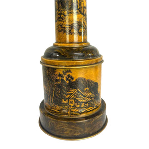 Mustard Toile Lamps