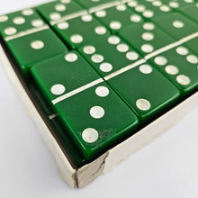 Load image into Gallery viewer, Green Marblelike Dominoes