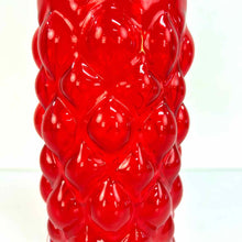 Load image into Gallery viewer, Red Bubble Glass Vase