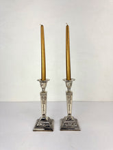 Load image into Gallery viewer, Silver Candleholders