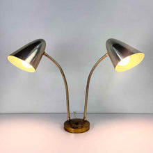 Load image into Gallery viewer, Double Headed Gold Task Lamp
