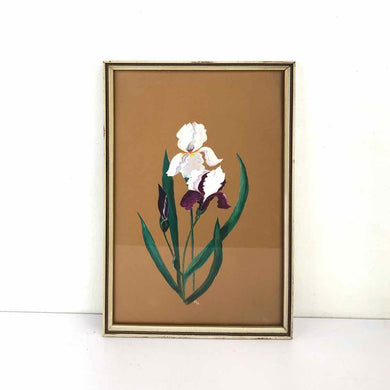Iris Flower Framed Painting