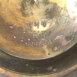 Engraved Brass Urn Planter