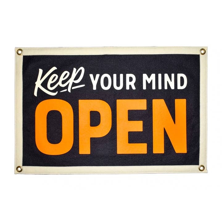 Keep Your Mind Open Flag