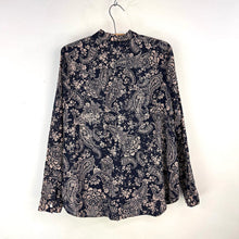 Load image into Gallery viewer, Navy Floral Cotton Blouse