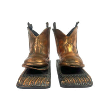 Load image into Gallery viewer, Bronzed Cowboy Boots