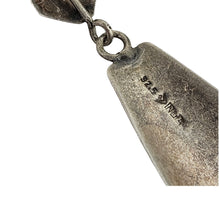 Load image into Gallery viewer, Stamped Sterling Drop Earrings